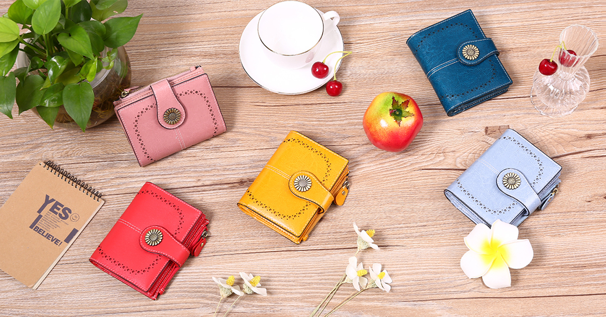 Amazon.com: SENDEFN Small Womens Wallet Leather Bifold Card Holder